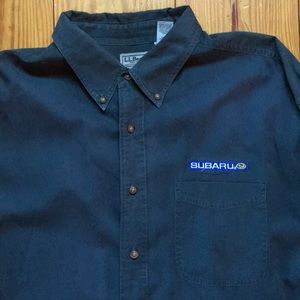 Subaru cotton button down shirt